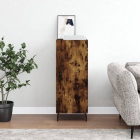 Aparador madera de ingeniería roble ahumado 34,5x34x90 cm de vidaXL, Aparadores - Ref: Foro24-828561, Precio: 75,60 €, Descue...