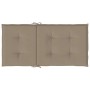 Cojín de silla de jardín respaldo bajo 4 uds tela Oxford taupé en Decoración | Comprar online en Foru.es