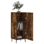 Aparador madera de ingeniería roble ahumado 34,5x34x90 cm de vidaXL, Aparadores - Ref: Foro24-828561, Precio: 75,60 €, Descue...