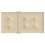 Cojín de silla de jardín respaldo bajo 2 uds tela Oxford beige en Decoración | Comprar online en Foru.es
