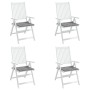 Cojines de silla de jardín 4 uds tela gris 40x40x4 cm en Decoración | Comprar online en Foru.es