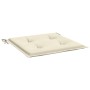 Cojín silla jardín respaldo bajo 4 uds tela Oxford crema en Decoración | Comprar online en Foru.es