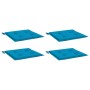 Cojines de silla de jardín 4 uds tela azul 40x40x4 cm en Decoración | Comprar online en Foru.es