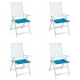 Cojines de silla de jardín 4 uds tela azul 40x40x4 cm en Decoración | Comprar online en Foru.es