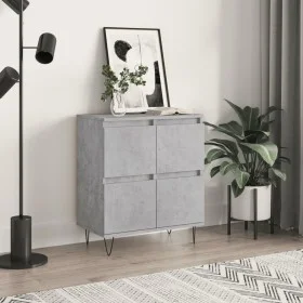 Betongraues Sperrholz-Sideboard 60x35x70 cm von vidaXL, Sideboards - Ref: Foro24-831216, Preis: 63,46 €, Rabatt: %