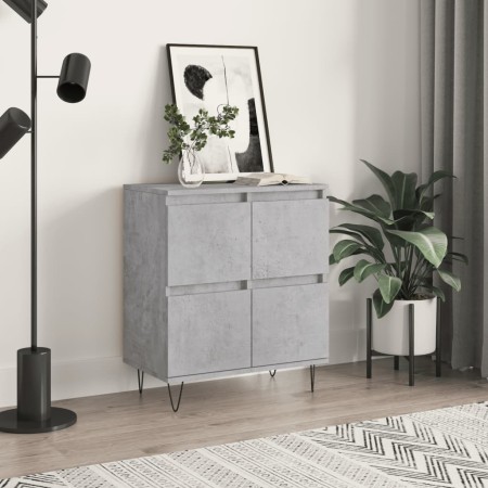 Aparador de madera contrachapada gris hormigón 60x35x70 cm de vidaXL, Aparadores - Ref: Foro24-831216, Precio: 64,25 €, Descu...