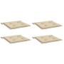 Cojines de silla de jardín 4 uds tela beige 40x40x4 cm en Decoración | Comprar online en Foru.es