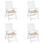 Cojines de silla de jardín 4 uds tela beige 40x40x4 cm en Decoración | Comprar online en Foru.es