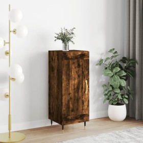 Aparador madera de ingeniería roble ahumado 34,5x34x90 cm de vidaXL, Aparadores - Ref: Foro24-830425, Precio: 57,87 €, Descue...