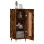 Aparador madera de ingeniería roble ahumado 34,5x34x90 cm de vidaXL, Aparadores - Ref: Foro24-830425, Precio: 57,87 €, Descue...