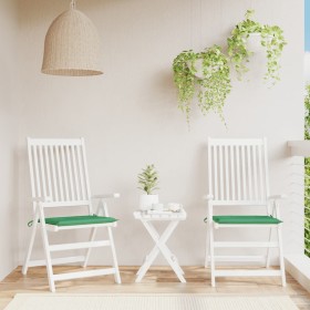 Cojín silla jardín respaldo bajo 2 uds tela Oxford verde en Decoración | Comprar online en Foru.es