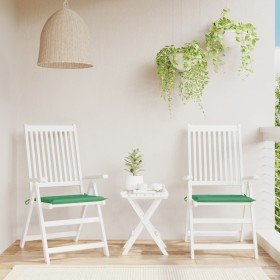 Cojín silla jardín respaldo bajo 2 uds tela Oxford verde en Decoración | Comprar online en Foru.es