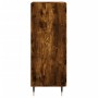 Aparador madera de ingeniería roble ahumado 34,5x34x90 cm de vidaXL, Aparadores - Ref: Foro24-830425, Precio: 57,87 €, Descue...