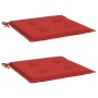 Cojines de silla de jardín 2 uds tela Oxford rojo 50x50x4 cm en Decoración | Comprar online en Foru.es