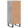 Aparador de madera contrachapada gris hormigón 34,5x34x90 cm de vidaXL, Aparadores - Ref: Foro24-828568, Precio: 77,90 €, Des...