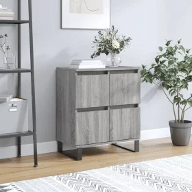 Sonoma gray plywood sideboard 60x35x70 cm by vidaXL, Sideboards - Ref: Foro24-831226, Price: 78,99 €, Discount: %