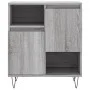 Aparador de madera contrachapada gris Sonoma 60x35x70 cm de vidaXL, Aparadores - Ref: Foro24-831194, Precio: 60,05 €, Descuen...