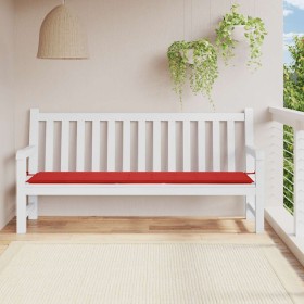 Cojín de banco de jardín tela Oxford rojo 200x50x4 cm en Decoración | Comprar online en Foru.es