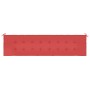 Cojín de banco de jardín tela Oxford rojo 200x50x4 cm en Decoración | Comprar online en Foru.es