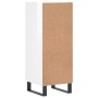 Aparador de madera contrachapada blanco brillante 34,5x34x90 cm de vidaXL, Aparadores - Ref: Foro24-828566, Precio: 85,39 €, ...