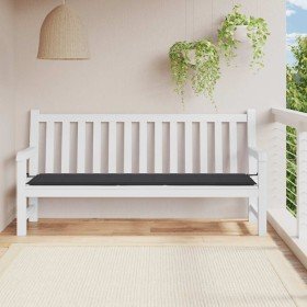 Cojín de banco de jardín tela Oxford negro 200x50x4 cm en Decoración | Comprar online en Foru.es