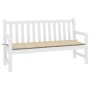 Cojín de banco de jardín tela Oxford beige 200x50x4 cm en Decoración | Comprar online en Foru.es
