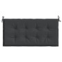 Cojín para banco de jardín tela Oxford negro 120x50x4 cm en Decoración | Comprar online en Foru.es