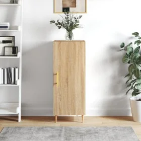 Aparador madera contrachapada color roble Sonoma 34,5x34x90 cm de vidaXL, Aparadores - Ref: Foro24-828527, Precio: 50,98 €, D...