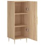 Aparador madera contrachapada color roble Sonoma 34,5x34x90 cm de vidaXL, Aparadores - Ref: Foro24-828527, Precio: 53,03 €, D...