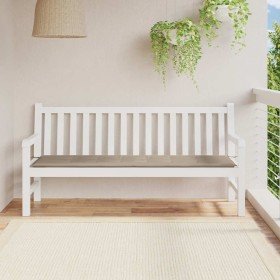 Cojín de banco de jardín tela Oxford gris taupé 180x50x4 cm en Decoración | Comprar online en Foru.es