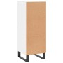 Aparador de madera contrachapada blanco brillante 34,5x34x90 cm de vidaXL, Aparadores - Ref: Foro24-828694, Precio: 62,67 €, ...