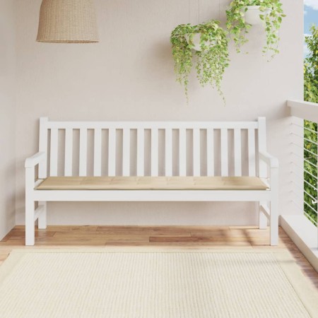 Cojín de banco de jardín tela Oxford beige 180x50x3 cm en Decoración | Comprar online en Foru.es