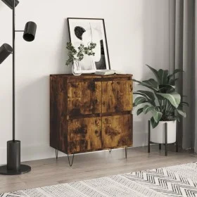 Aparador madera contrachapada color roble ahumado 60x35x70 cm de vidaXL, Aparadores - Ref: Foro24-831217, Precio: 67,17 €, De...