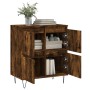 Aparador madera contrachapada color roble ahumado 60x35x70 cm de vidaXL, Aparadores - Ref: Foro24-831217, Precio: 68,04 €, De...