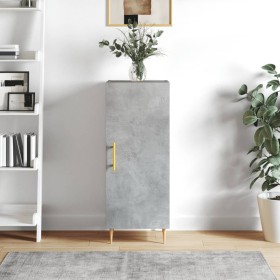 Aparador de madera contrachapada gris hormigón 34,5x34x90 cm de vidaXL, Aparadores - Ref: Foro24-828528, Precio: 38,08 €, Des...