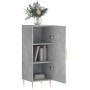 Aparador de madera contrachapada gris hormigón 34,5x34x90 cm de vidaXL, Aparadores - Ref: Foro24-828528, Precio: 38,08 €, Des...