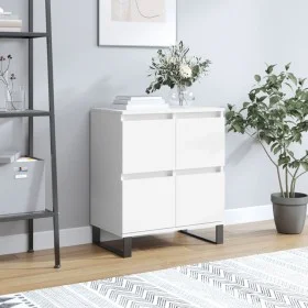 Aparador de madera contrachapada blanco 60x35x70 cm de vidaXL, Aparadores - Ref: Foro24-831220, Precio: 73,76 €, Descuento: %