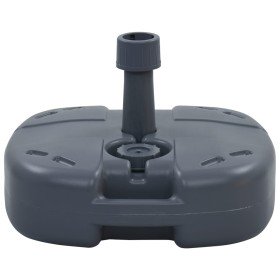 Base de sombrilla portátil rellenable con arena/agua gris en Bases para sombrillas | Comprar online en Foru.es