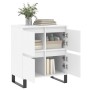 Aparador de madera contrachapada blanco 60x35x70 cm de vidaXL, Aparadores - Ref: Foro24-831220, Precio: 74,54 €, Descuento: %