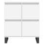 Aparador de madera contrachapada blanco 60x35x70 cm de vidaXL, Aparadores - Ref: Foro24-831220, Precio: 74,54 €, Descuento: %