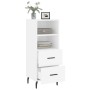 Aparador madera de ingeniería blanco 34,5x34x90 cm de vidaXL, Aparadores - Ref: Foro24-828684, Precio: 51,34 €, Descuento: %