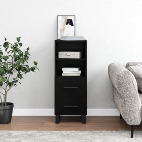 Aparador de madera contrachapada negro 34,5x34x90 cm de vidaXL, Aparadores - Ref: Foro24-828693, Precio: 71,52 €, Descuento: %