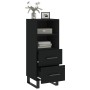 Aparador de madera contrachapada negro 34,5x34x90 cm de vidaXL, Aparadores - Ref: Foro24-828693, Precio: 71,52 €, Descuento: %
