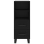 Aparador de madera contrachapada negro 34,5x34x90 cm de vidaXL, Aparadores - Ref: Foro24-828693, Precio: 71,52 €, Descuento: %