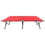 Tumbona doble plegable acero roja en Tumbonas | Comprar online en Foru.es