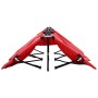 Tumbona doble plegable acero roja en Tumbonas | Comprar online en Foru.es