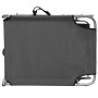 Tumbona plegable con toldo de aluminio gris en Tumbonas | Comprar online en Foru.es