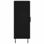 Aparador de madera contrachapada negro 34,5x34x90 cm de vidaXL, Aparadores - Ref: Foro24-828557, Precio: 78,44 €, Descuento: %