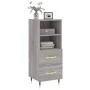 Aparador madera de ingeniería gris Sonoma 34,5x34x90 cm de vidaXL, Aparadores - Ref: Foro24-828650, Precio: 52,48 €, Descuent...