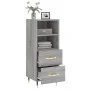 Aparador madera de ingeniería gris Sonoma 34,5x34x90 cm de vidaXL, Aparadores - Ref: Foro24-828650, Precio: 52,48 €, Descuent...